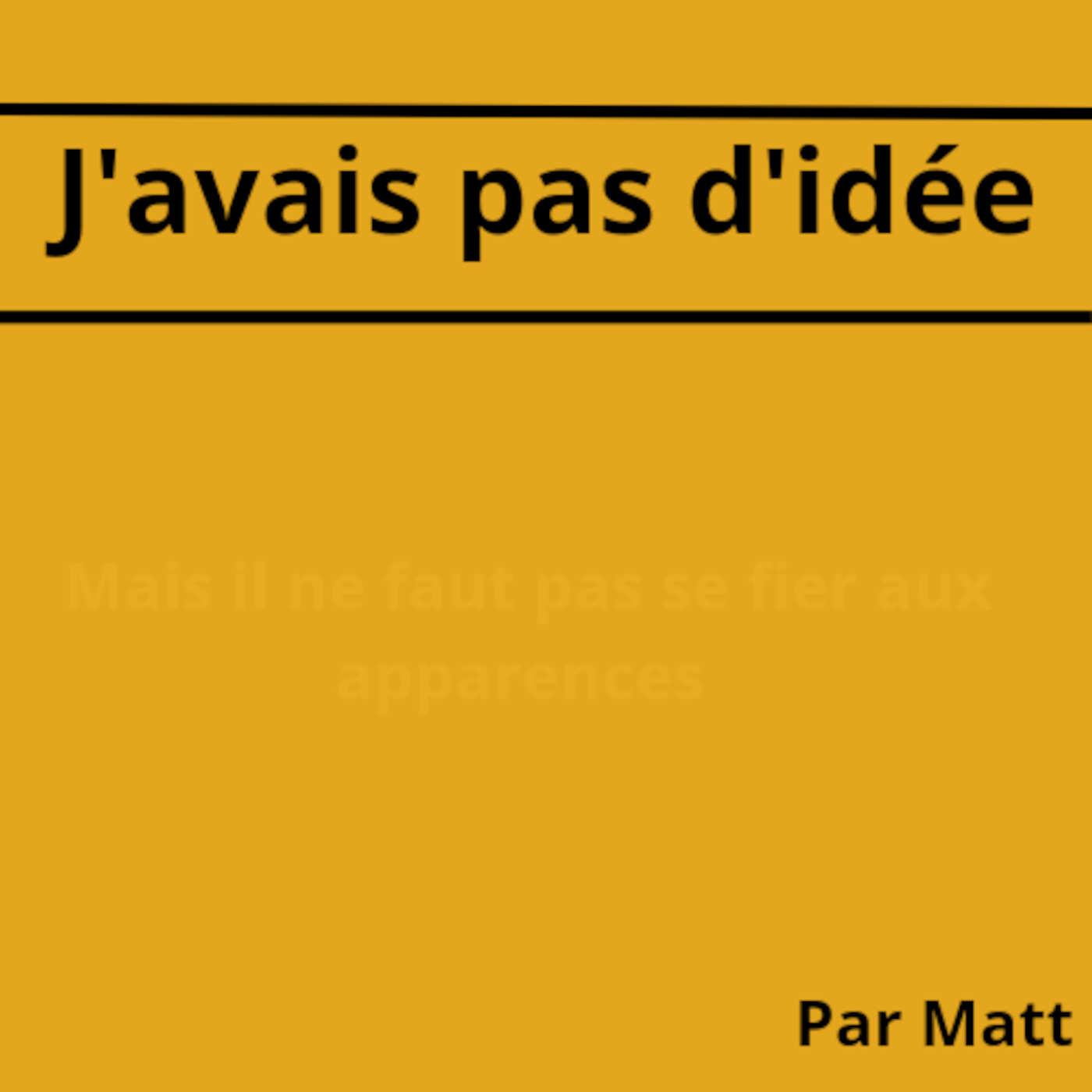 Thème 9 - La participation de Matt - J'avais pas d'idée