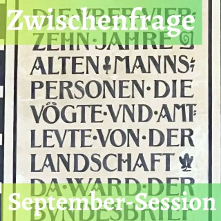 Zwischenfrage September-Session 2026
