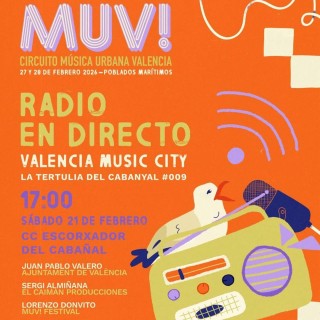 La Tertulia del Cabanyal #009. Valencia Music City  | CC Escorxador del Cabanyal, 21 febrero 2026
